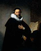 REMBRANDT Harmenszoon van Rijn Portrait of Johannes Wtenbogaert, china oil painting artist